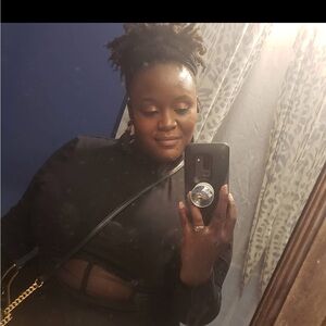 Fashion to figure crop Elegant Black Women's Top